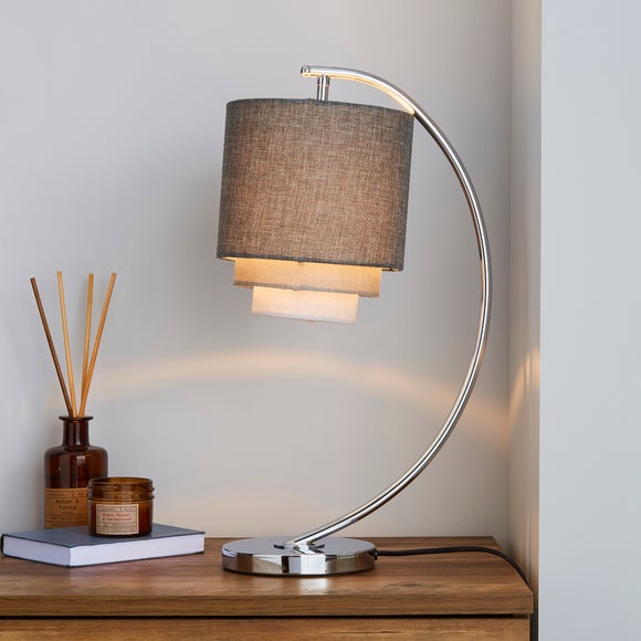 dunelm copper table lamp