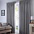 Boucle Grey Pencil Pleat Curtains  undefined