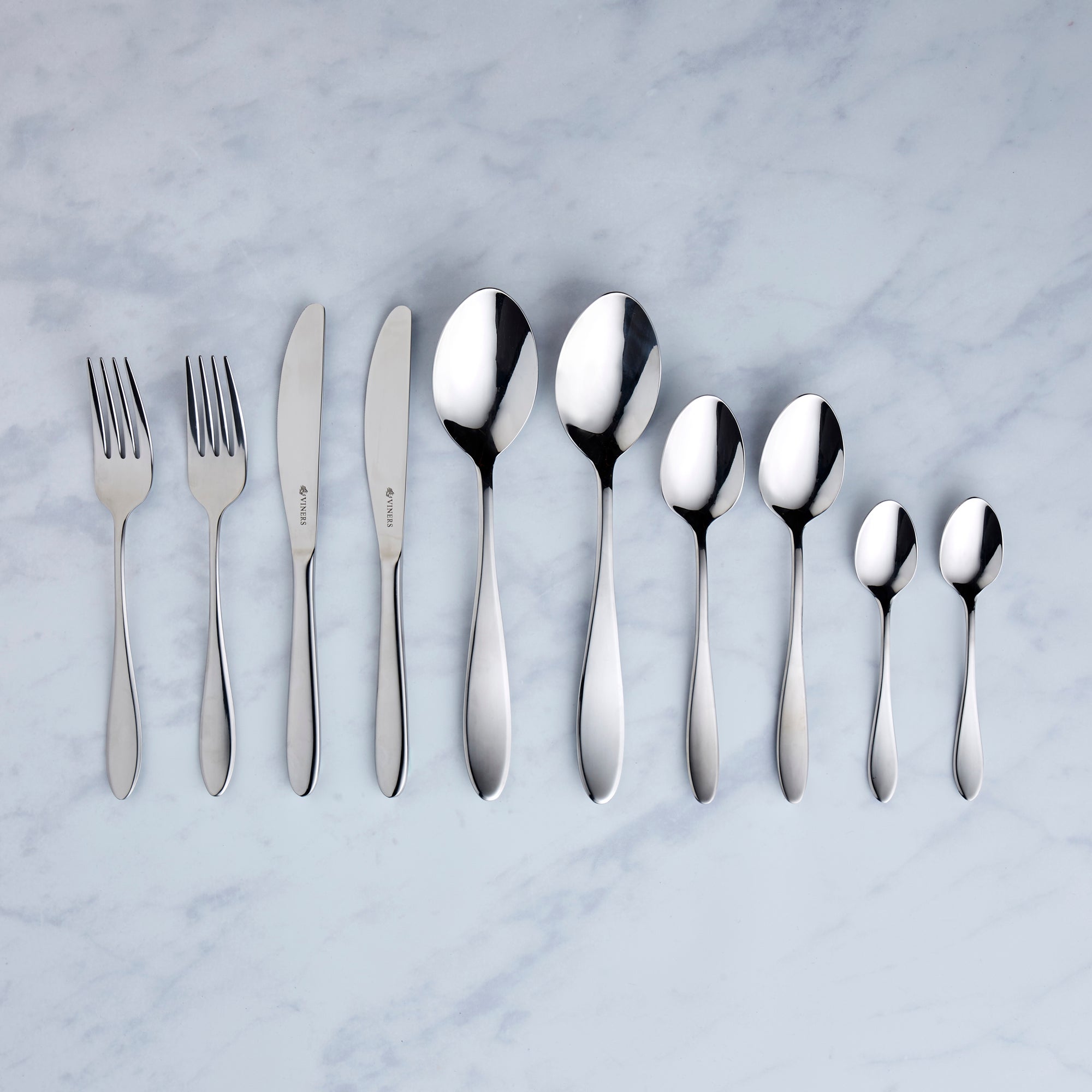 Image of Viners Tabac 26 Piece Cutlery Set Silver