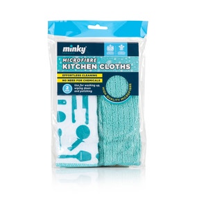 Pack Of 2 Minky Microfibre Kitchen Cloths