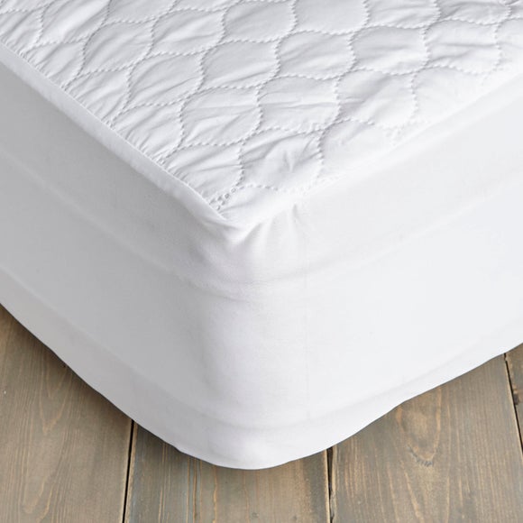 Cot bed best sale mattress protector dunelm