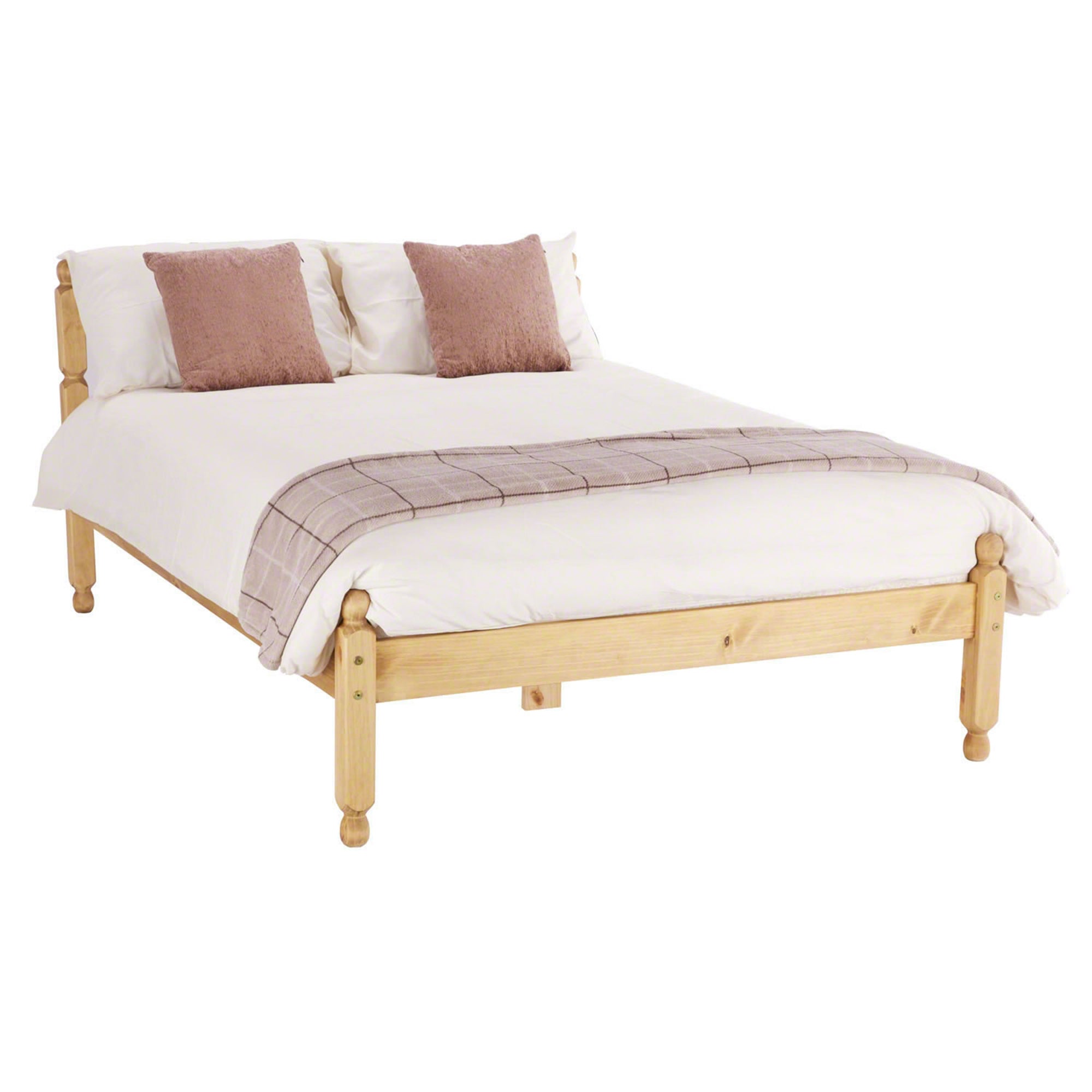 Spindle Natural Waxed Bed Frame Natural