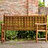 St Andrews 3 Seater Folding Bench Natural