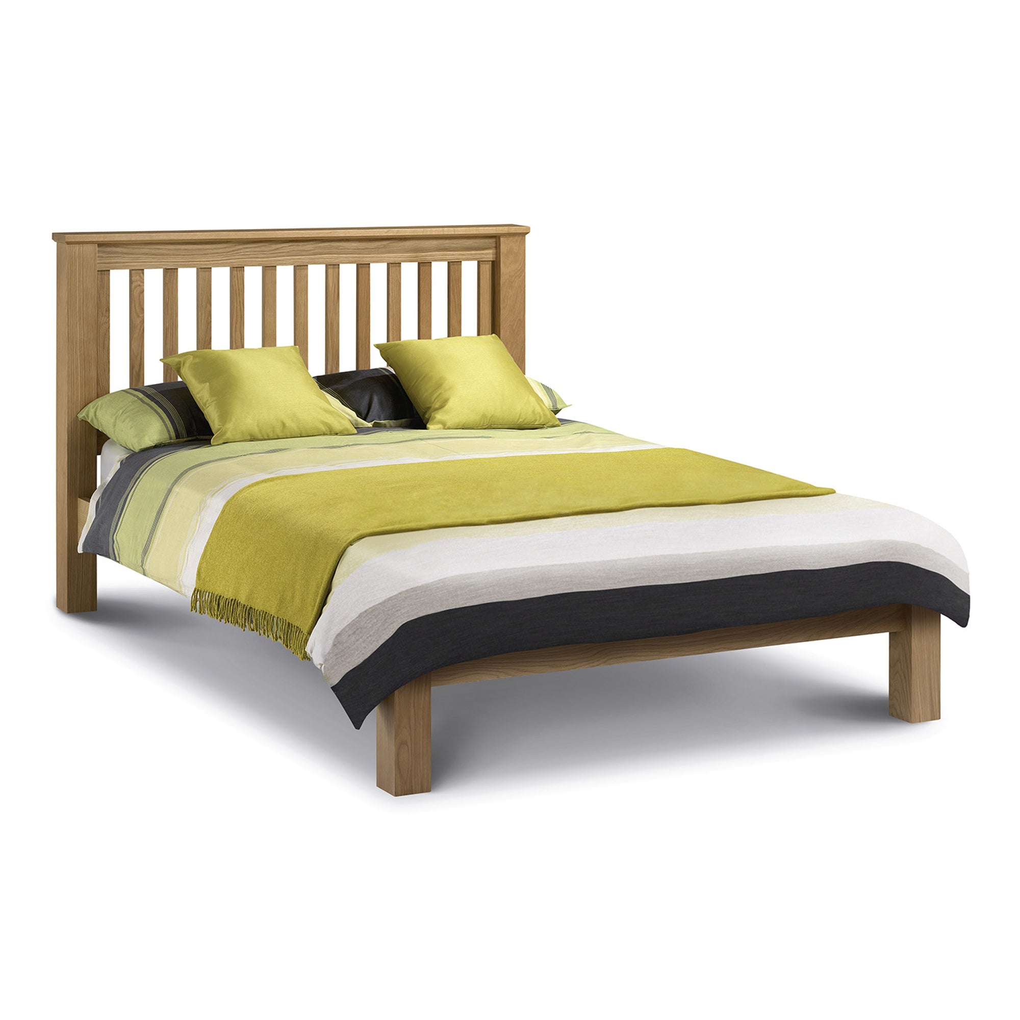 Amsterdam Low Foot End Bed Frame Wood Brown