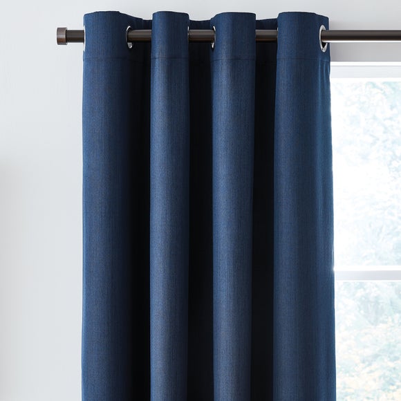 navy blue curtains