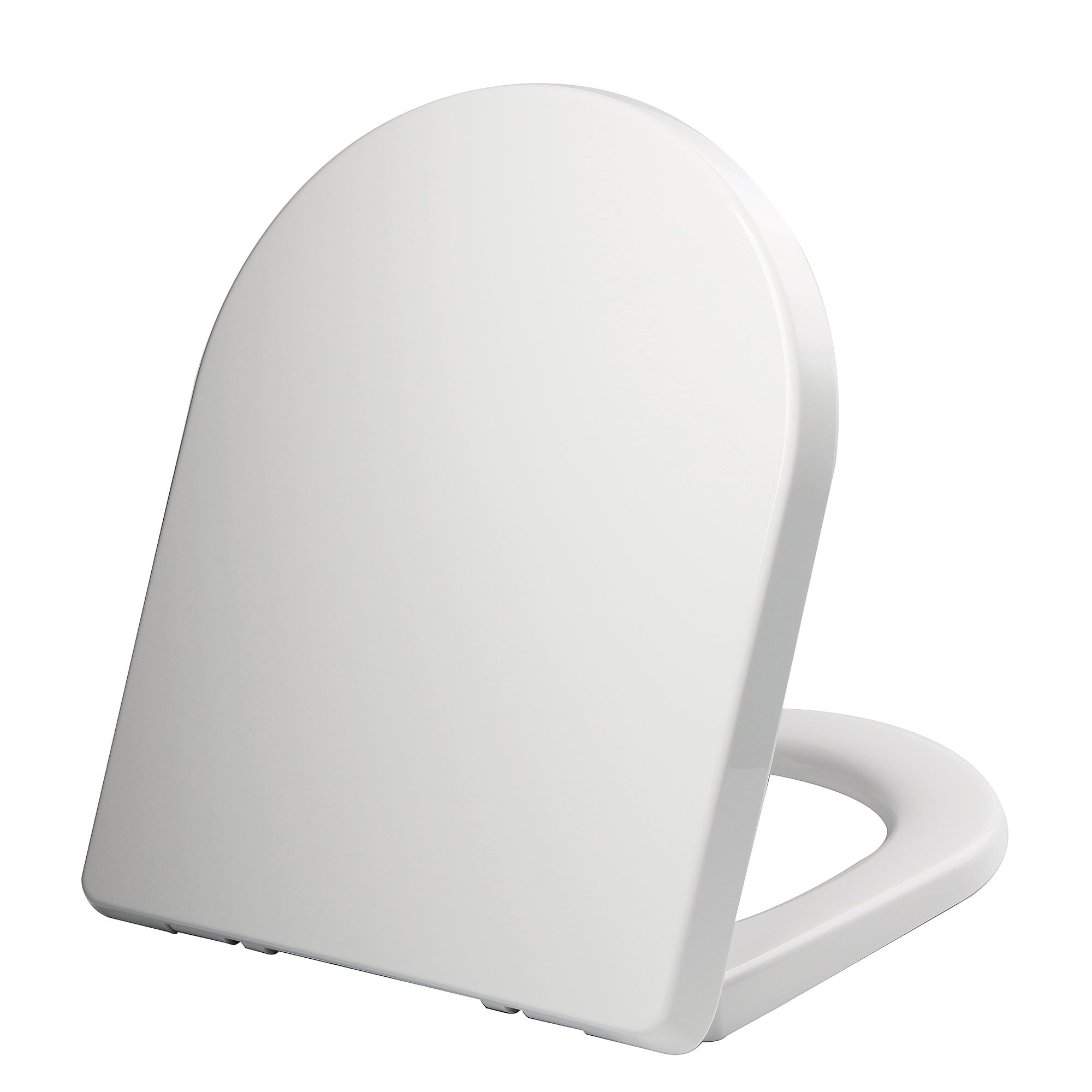 Thermoplast White Soft Close D Shape Toilet Seat