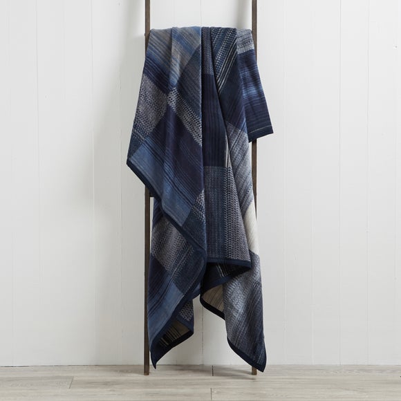 Dunelm 2025 blue throw