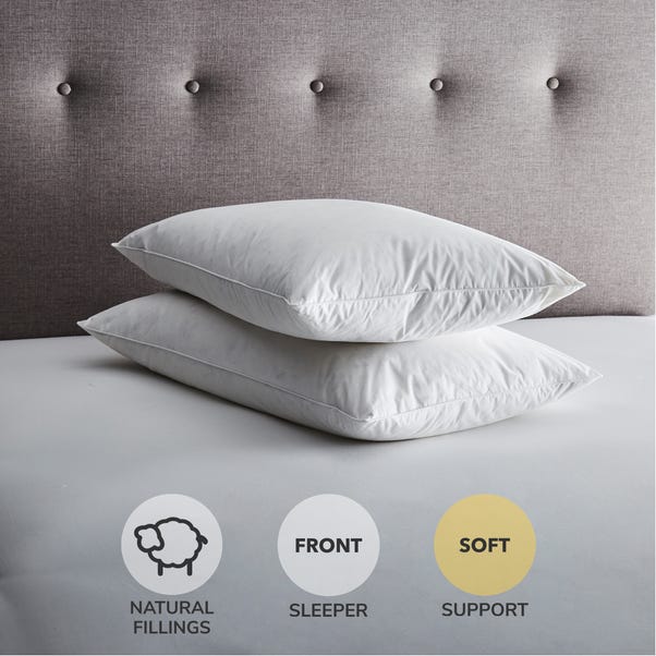 Fogarty Duck Feather and Down Soft-Support Pillow White