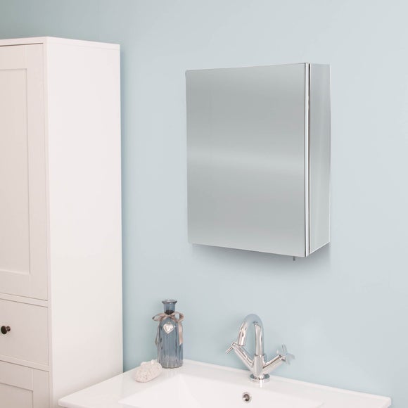 Stainless deals mirror cabinet