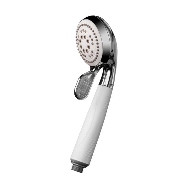Inclusive Four Function Shower Head White