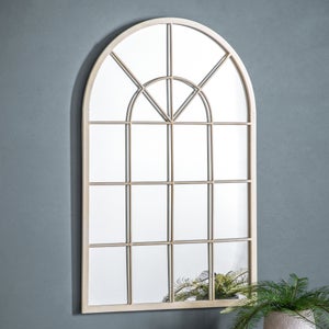 Cedar & Sage Grafton Arched Window Wall Mirror