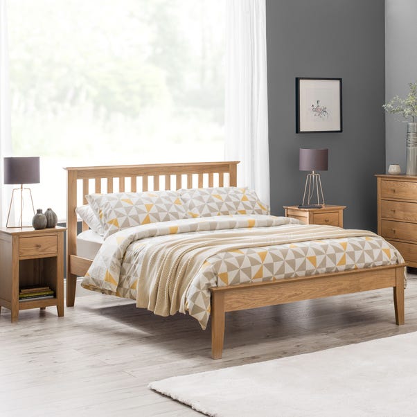 Salerno Oak Wooden Bed Frame  undefined