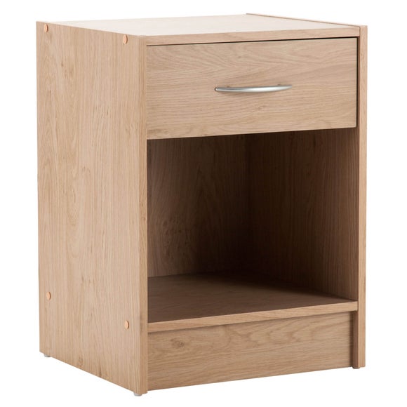 Bellingham 1 Drawer Bedside Table Light Wood