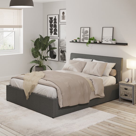 Dunelm grey ottoman deals bed