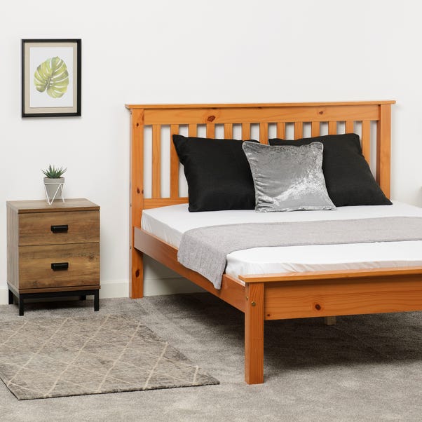 Monaco Pine Low Foot End Bed Frame Dunelm, Lightweight Twin Bed Frame