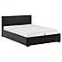 Waverley Black Faux Leather Ottoman Bed  undefined