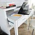 Regis White Hideaway Console Desk