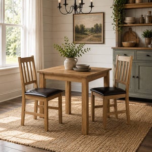 Coxmoor 4 Seater Square Dining Table- Solid Oak