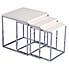 Charisma White High Gloss Nest of Tables