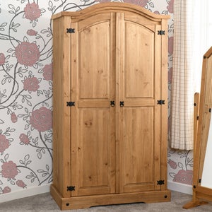 Corona Double Wardrobe- Pine