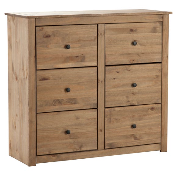 Seconique - Panama 6 Drawer Chest, Pine thumbnail
