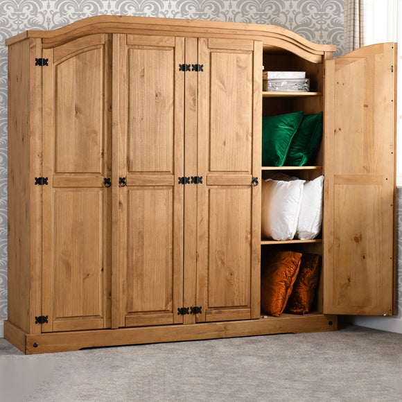 Mexican pine triple deals wardrobe