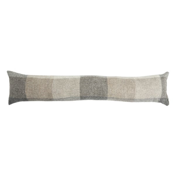 Heritage Check Draught Excluder Grey undefined