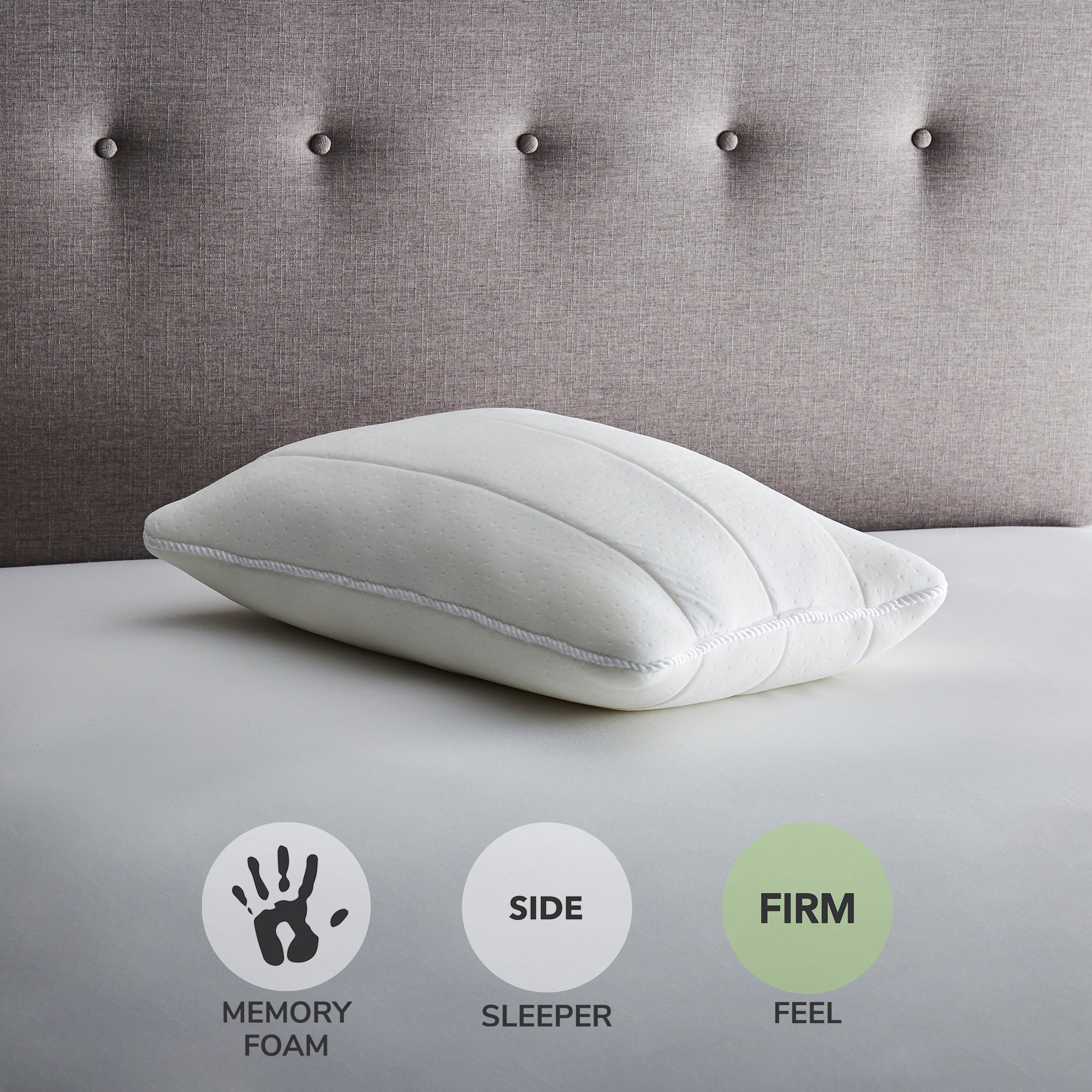 Fogarty Luxury Extra Deep & Firm Memory Foam Side Sleeper Pillow