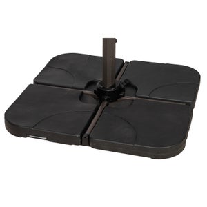 Water Fillable Cross Stand Cantilever Quarter Parasol Base