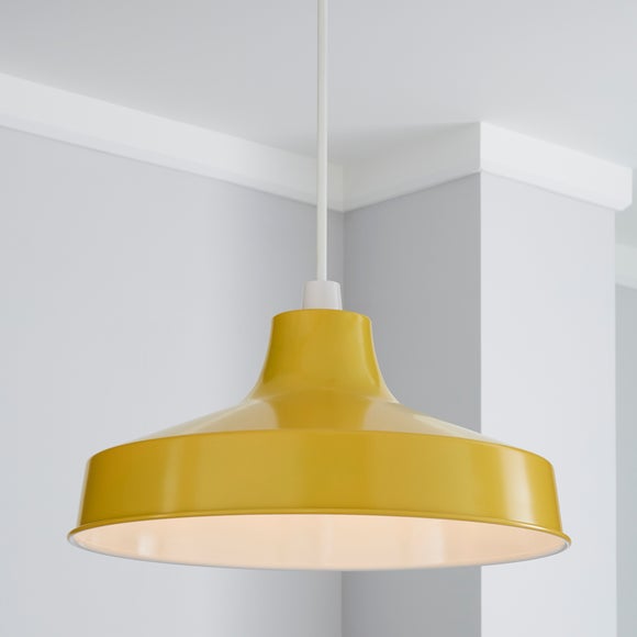 Yellow store lampshade dunelm