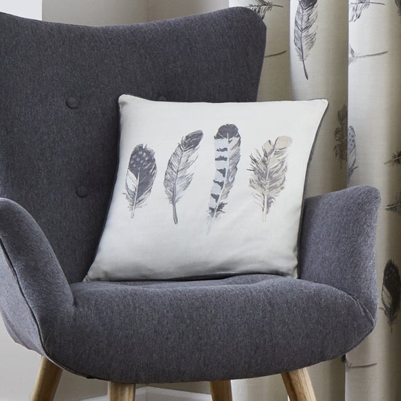 Grey feather outlet cushions