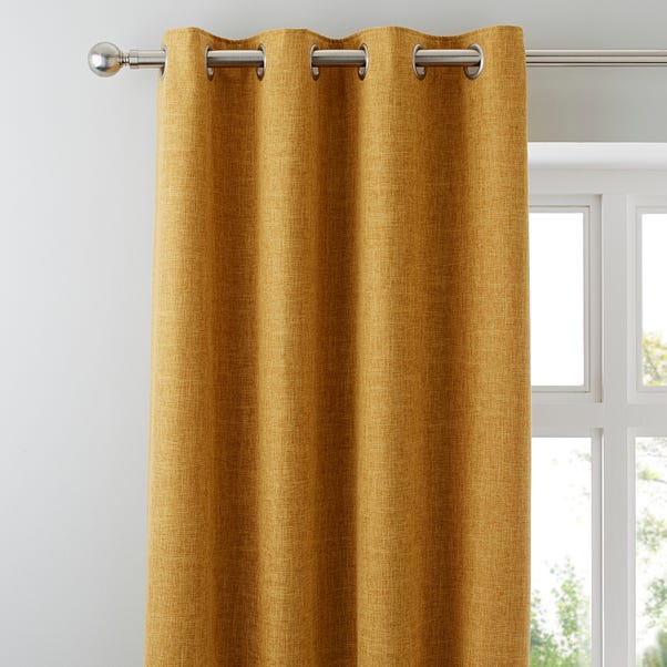 Vermont Mustard Eyelet Curtains Dunelm Vermont Mustard Eyelet Curtains Dunelm, Mustard Yellow And Black Curtains