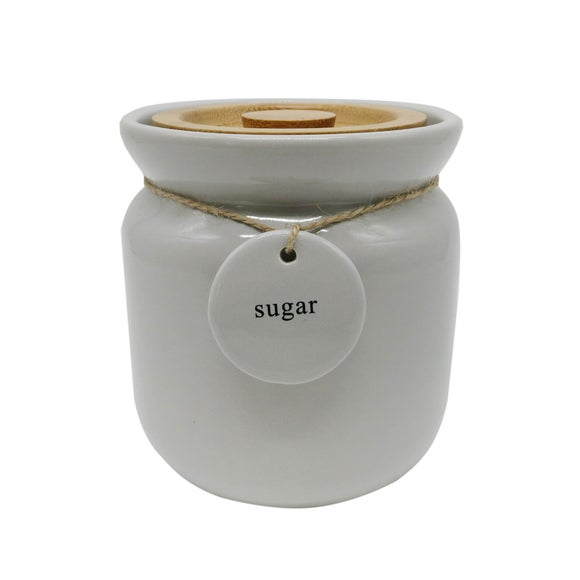 mustard coloured tea coffee sugar canisters
