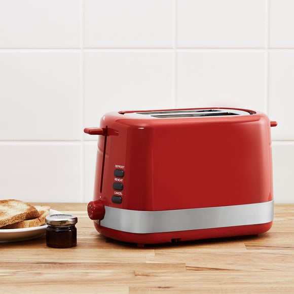 red kettle and toaster dunelm