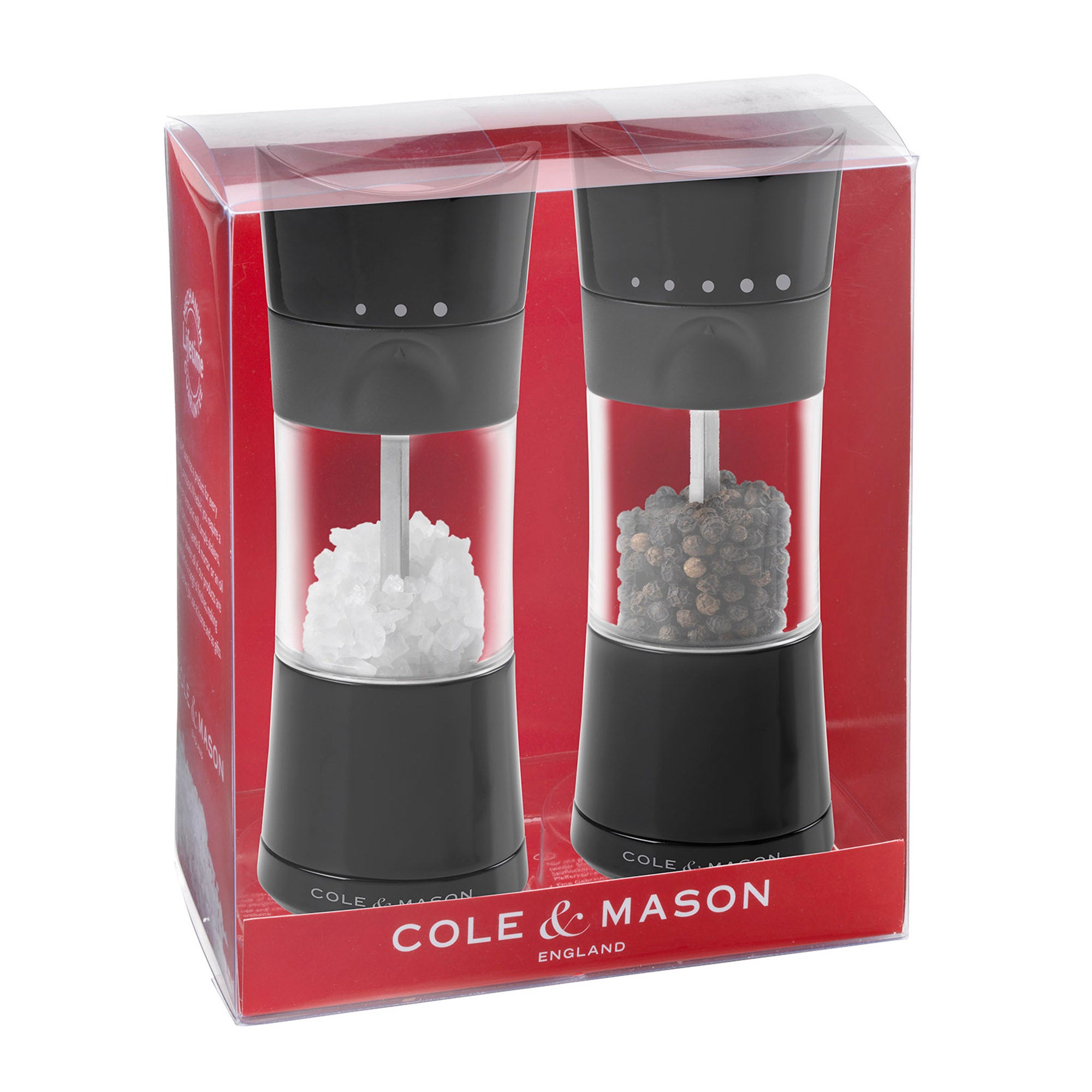 Set of 2 Cole & Mason Harrogate Salt & Pepper Mills