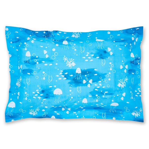 Sharks Oxford Pillowcase Blue