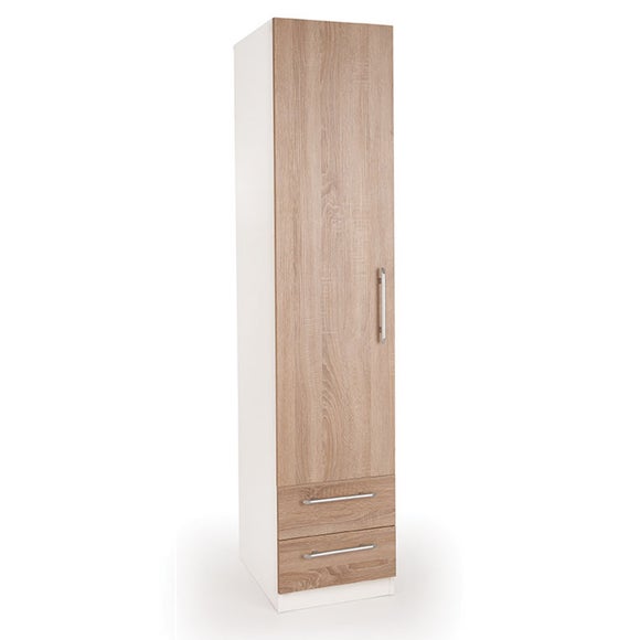 Single wardrobe with drawers and deals shelves