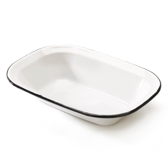 blue and white oven dish