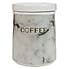 Marble Effect Coffee Canister Black and white