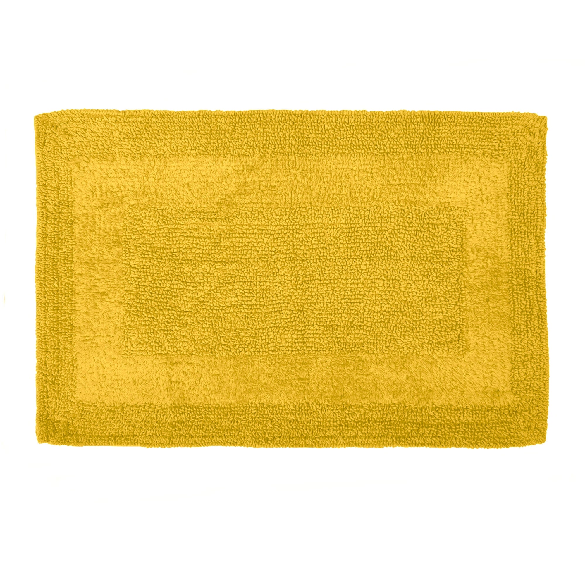 Super Soft Reversible Mustard Bath Mat Mustard Yellow