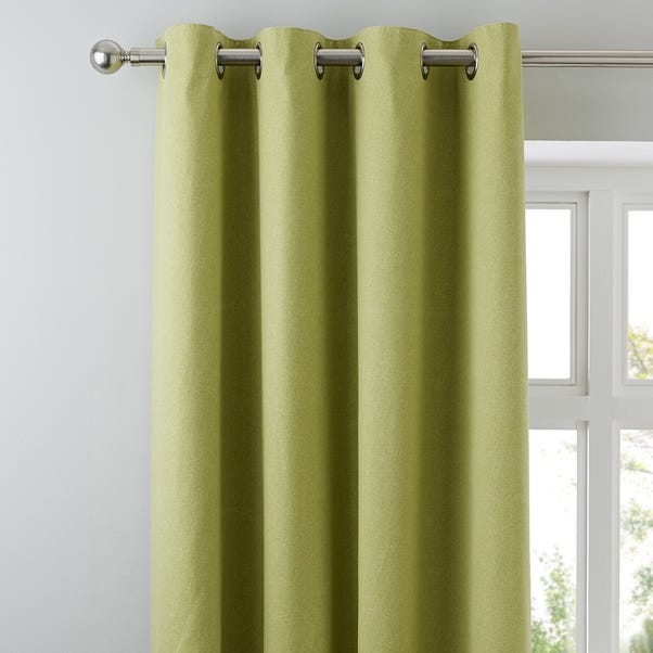 Tyla Green Blackout Eyelet Curtains  undefined