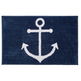 Anchor Navy Bath Mat