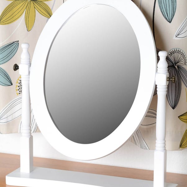 Contessa Dressing Table Mirror, White 57x48cm image 1 of 1