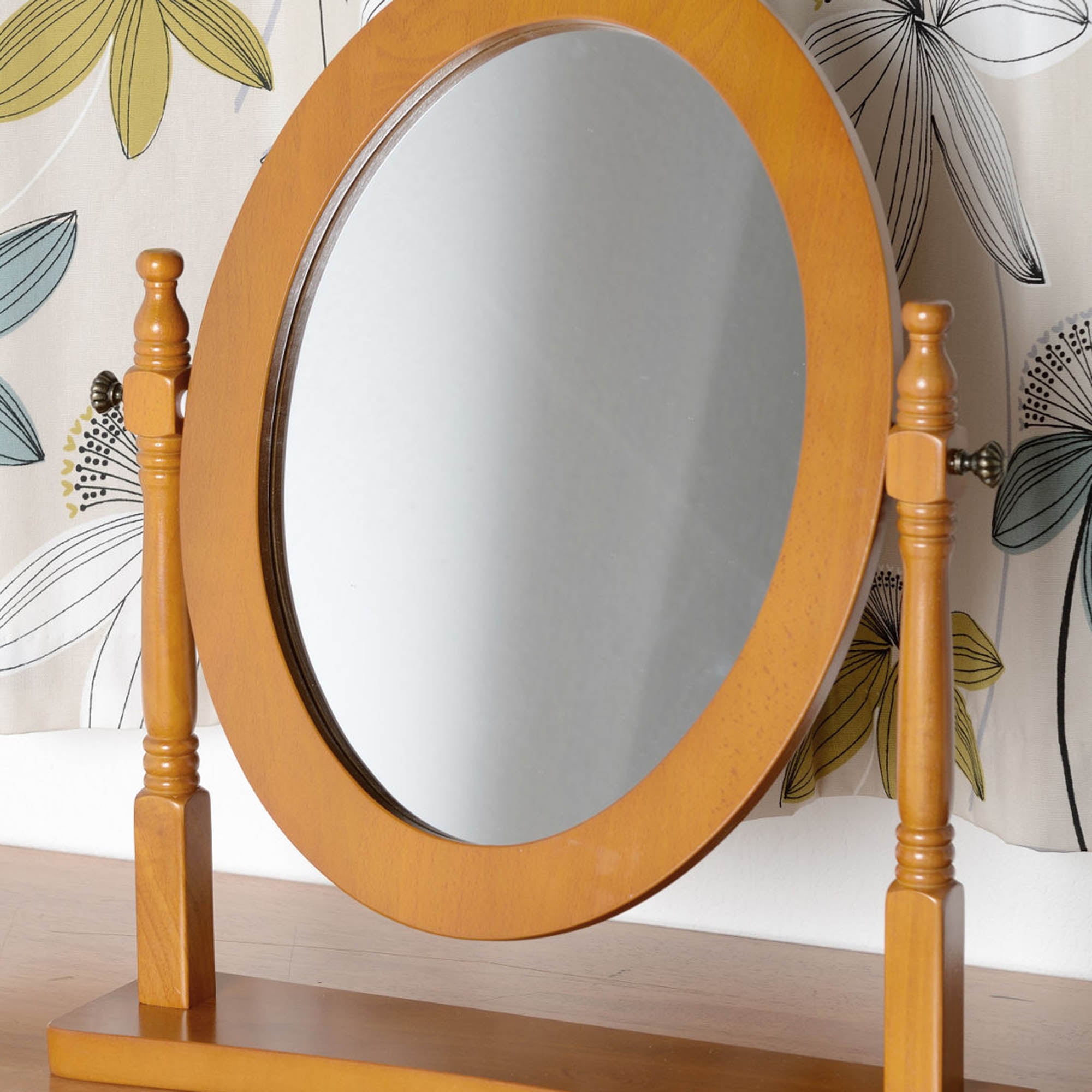 Contessa Dressing Table Mirror Natural 57x48cm Brown