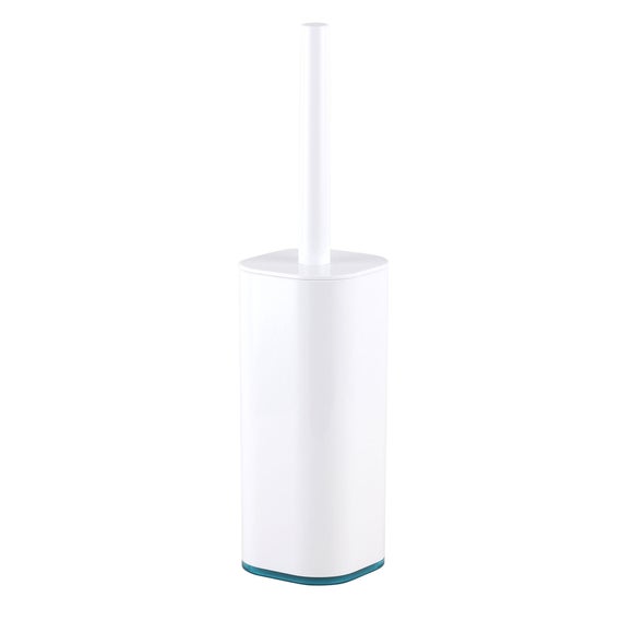 White plastic on sale toilet brush