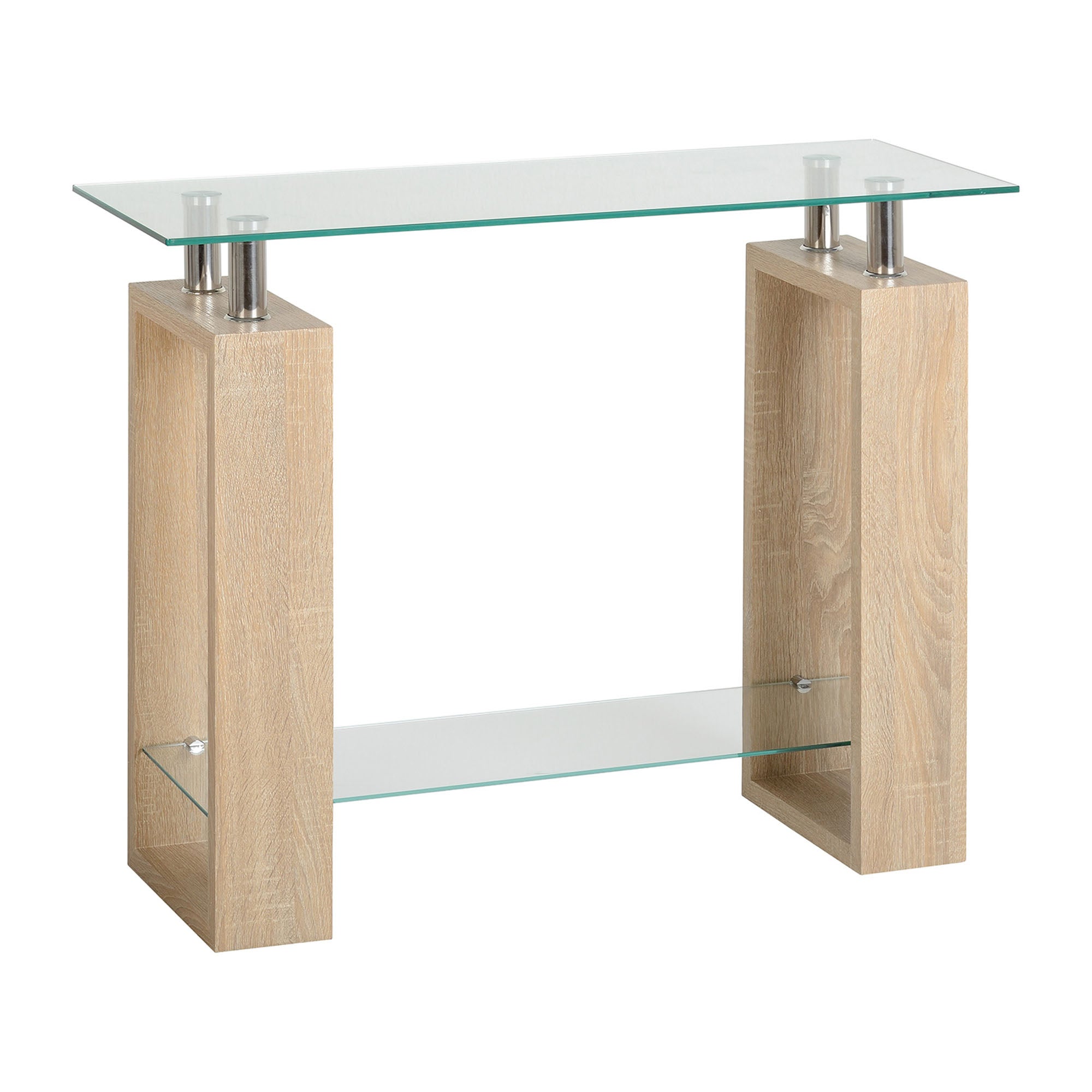 Milan Glass Console Table