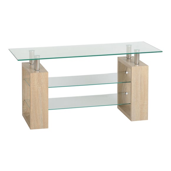 Modern glass deals tv stand