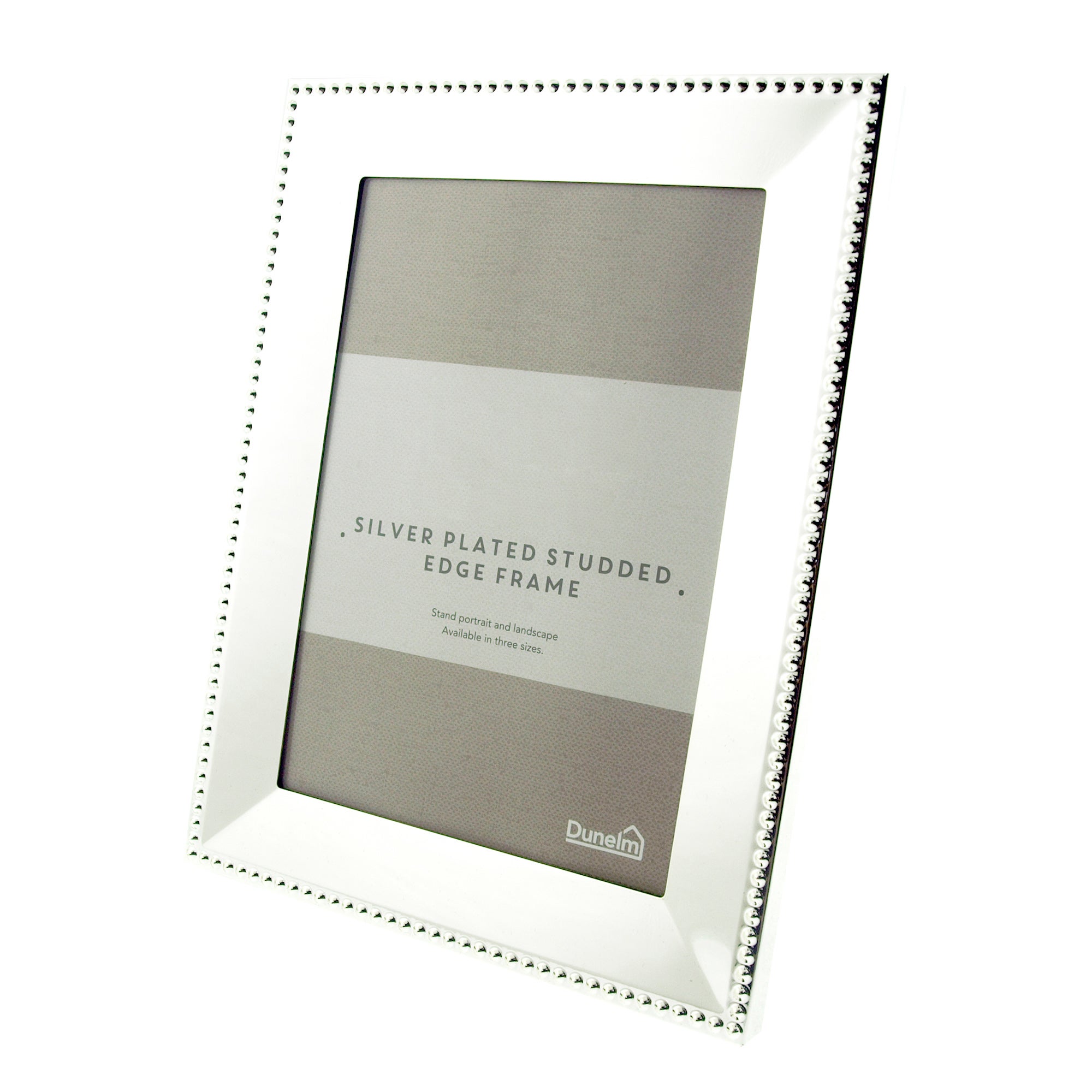 Silver Stud Edge Photo Frame 7 X 5 18cm X 12cm Dunelm