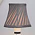 Twisted Pleat Candle Lamp Shade 12cm Grey Grey