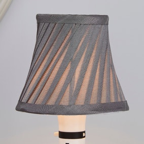 Twisted Pleat 12cm Candle Grey Shade